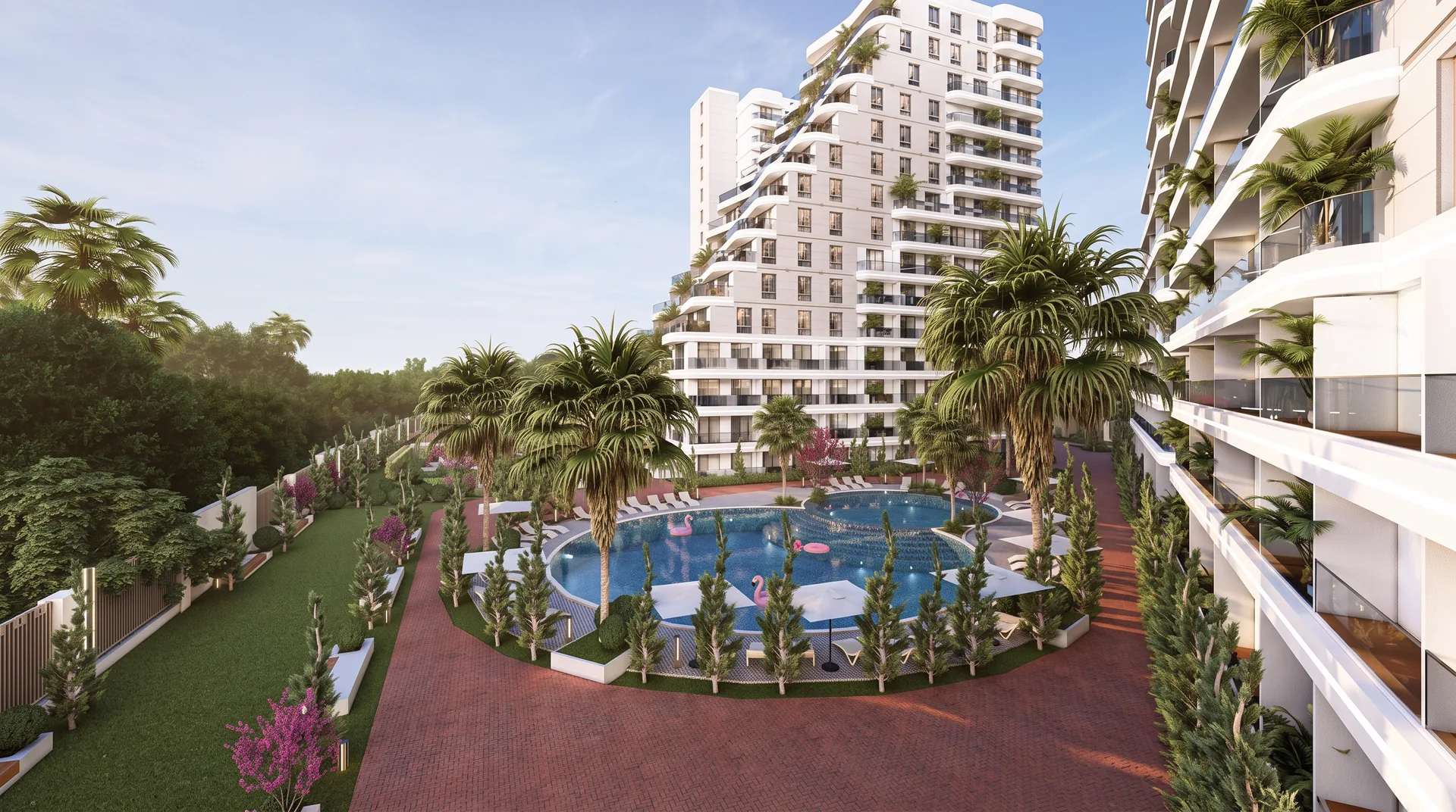Eden Corners &mdash; overview at sunset